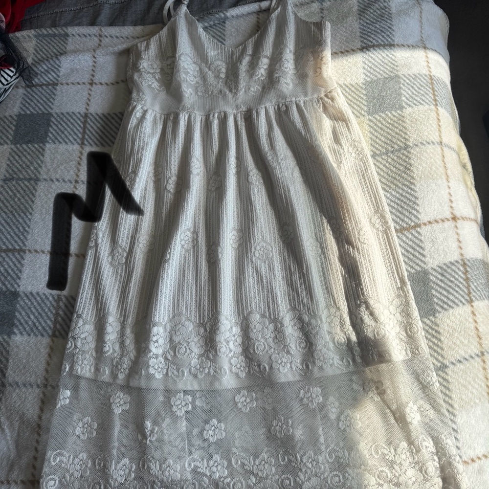 Elegant White Lace  Dress